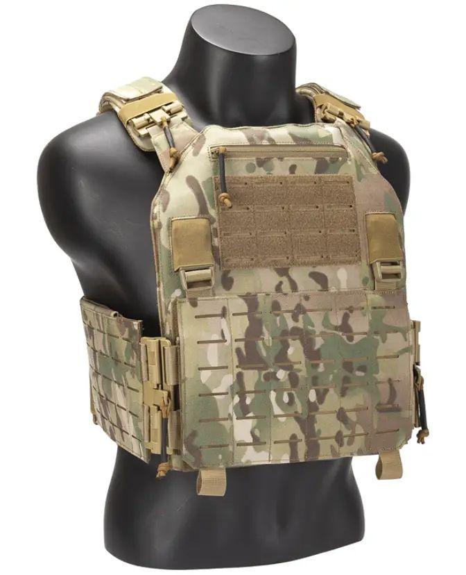 Плитоноска GAF Military Plate Carrier Multicam зі швидким скиданням та боковими карманами