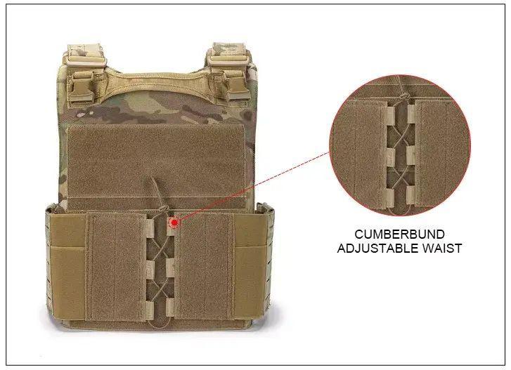 Плитоноска GAF Military Plate Carrier Multicam зі швидким скиданням та боковими карманами - Зображення 3
