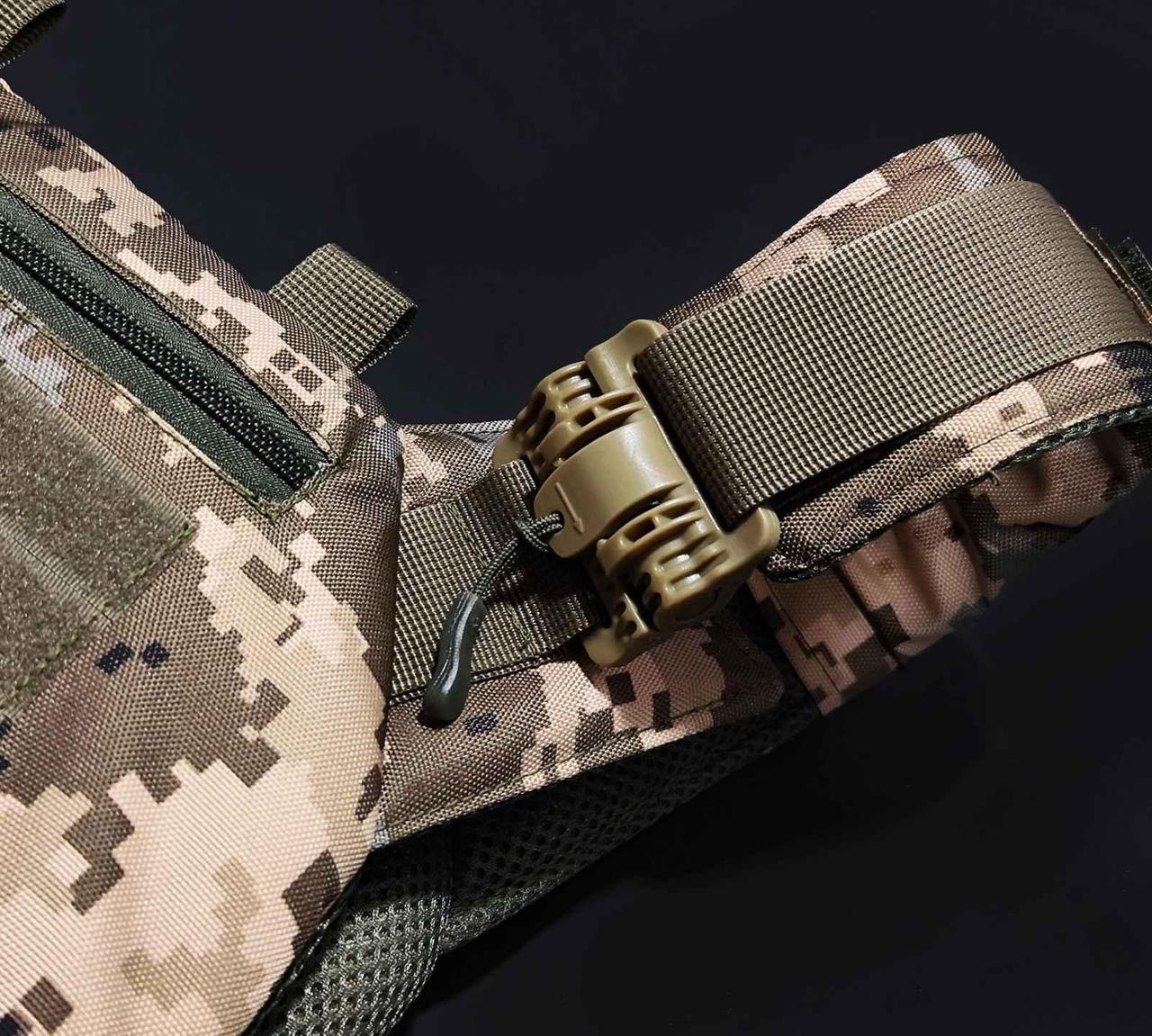 Плитоноска швидкого скидання + тройний підсумок під магазини піксель - Зображення 3