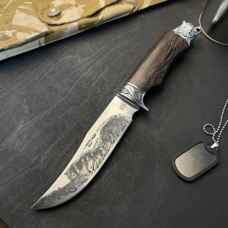 Мисливський ніж з Оленями 29см