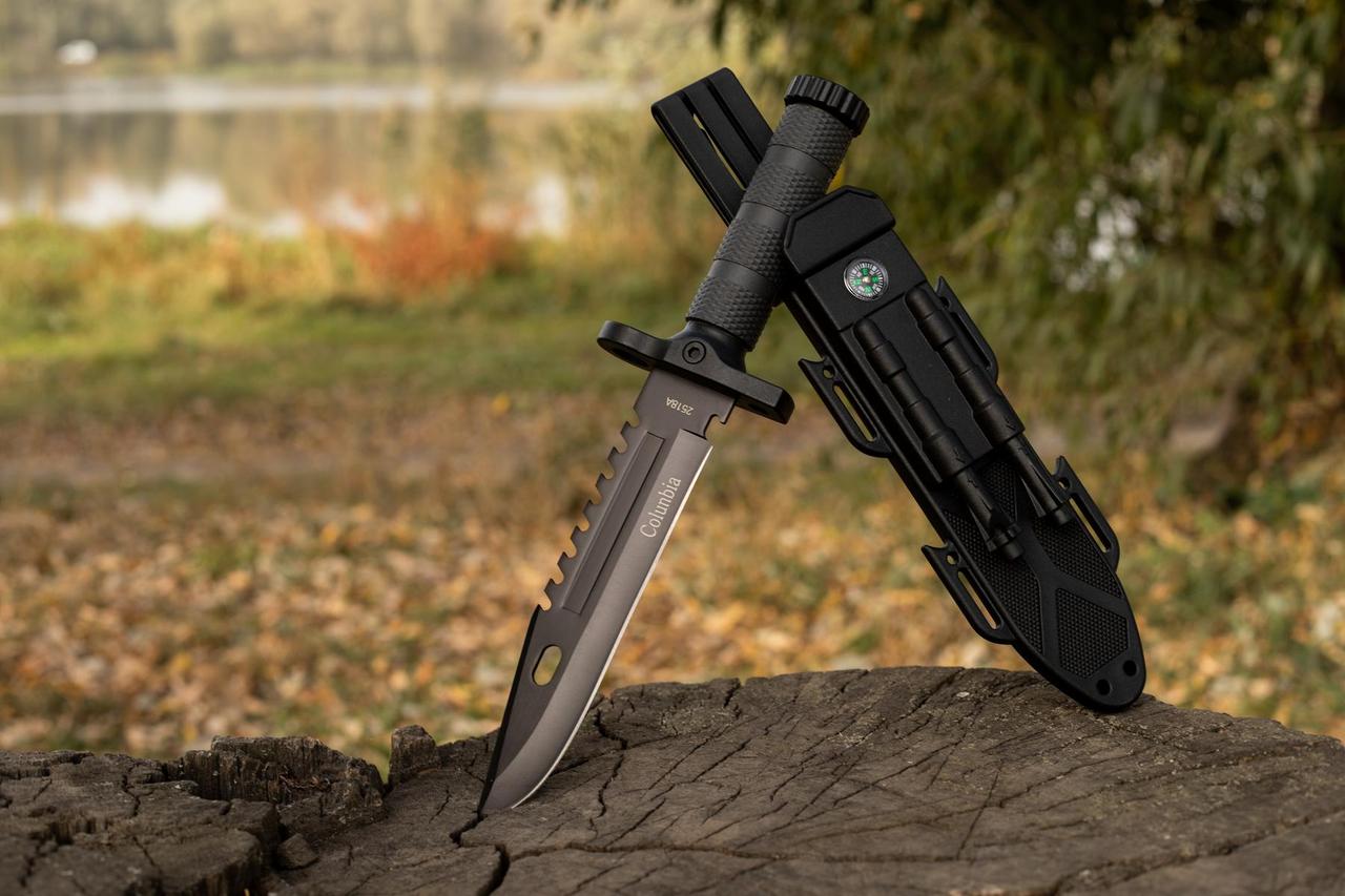 Тактичний ніж з кресалом та свистком AR-2518A - Зображення 5