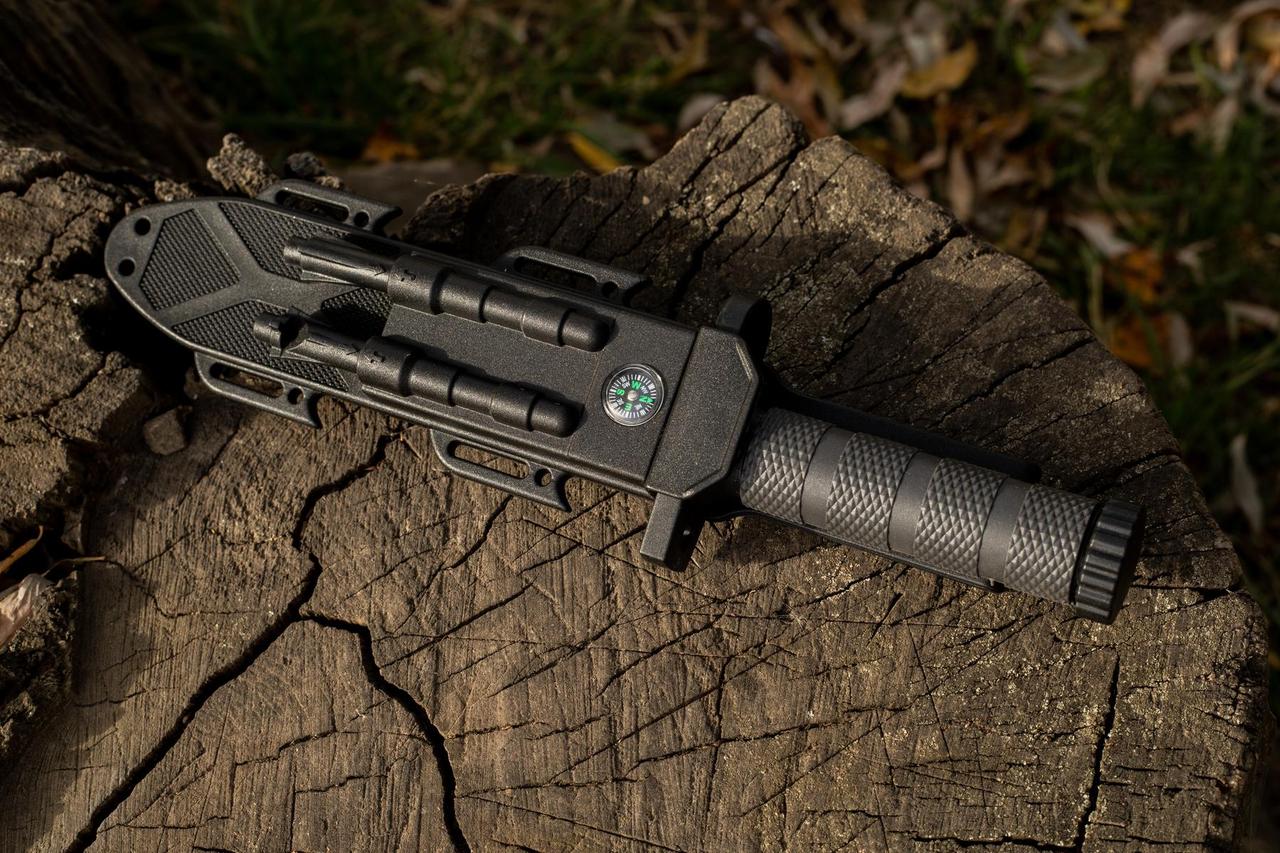 Тактичний ніж з кресалом та свистком AR-2518A - Зображення 6