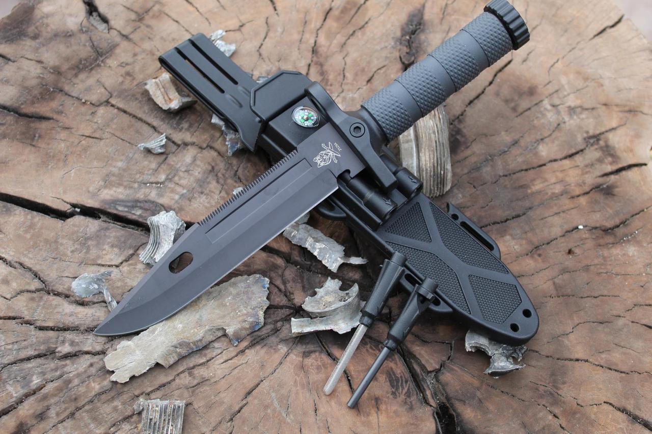 Тактичний ніж з кресалом та свистком AR-2528A - Зображення 6