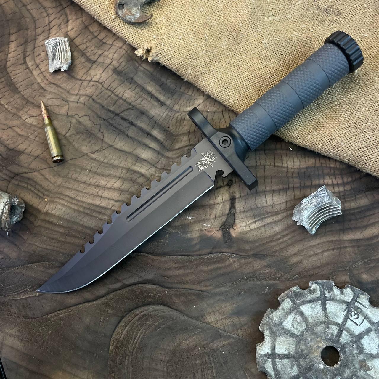 Тактичний ніж з кресалом та свистком AR-2538A - Зображення 4