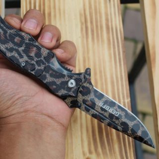 Ніж складний Леопард з чохлом 23см