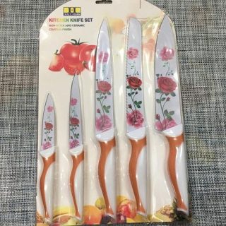 Набір кухонних метал/керам ножів 5шт