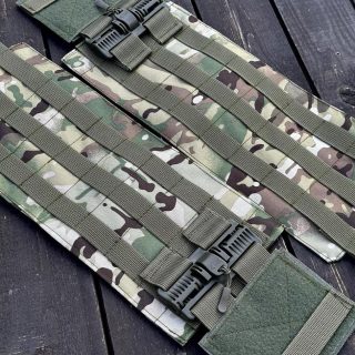 Камербанд з системою швидкого скидання та кишенями під захисні пакети 15*30 см, мультикам