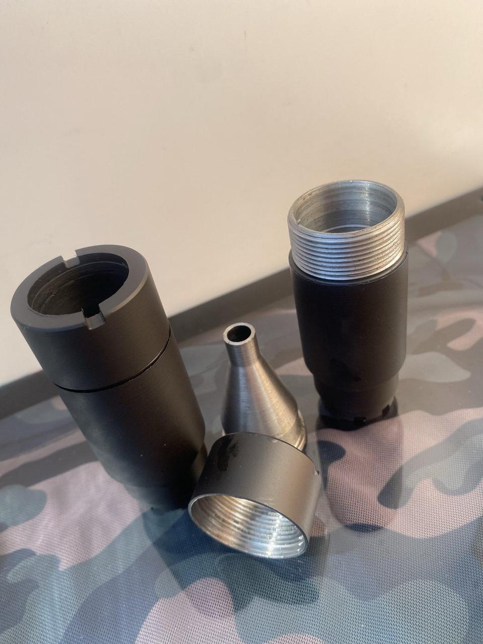 Полумягасник розбірний 7.62 (M14x1L) для АК-74,АКС-74,АК-74М чорний