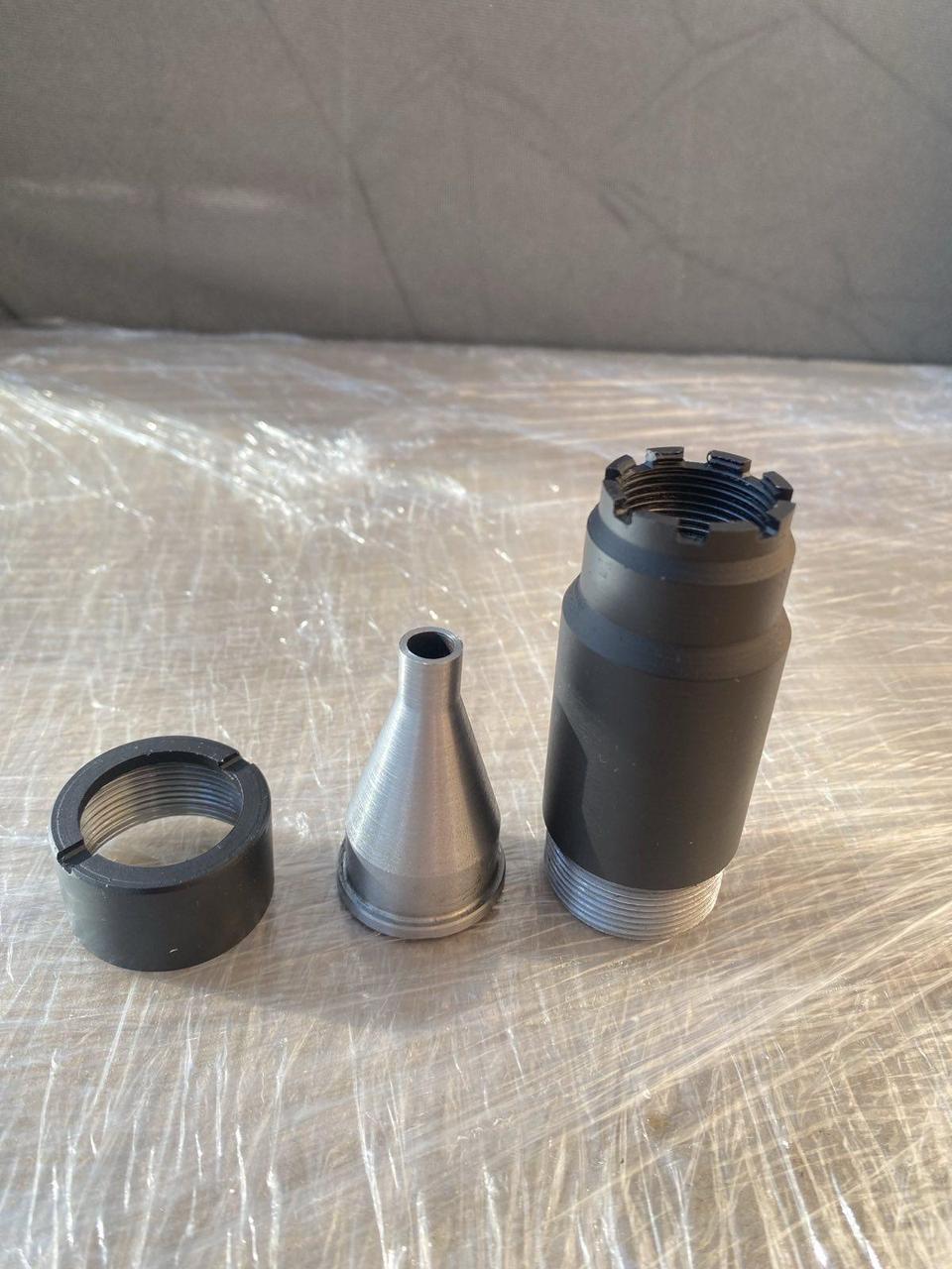 Полумягасник розбірний 7.62 (M14x1L) для АК-74,АКС-74,АК-74М чорний - Зображення 3