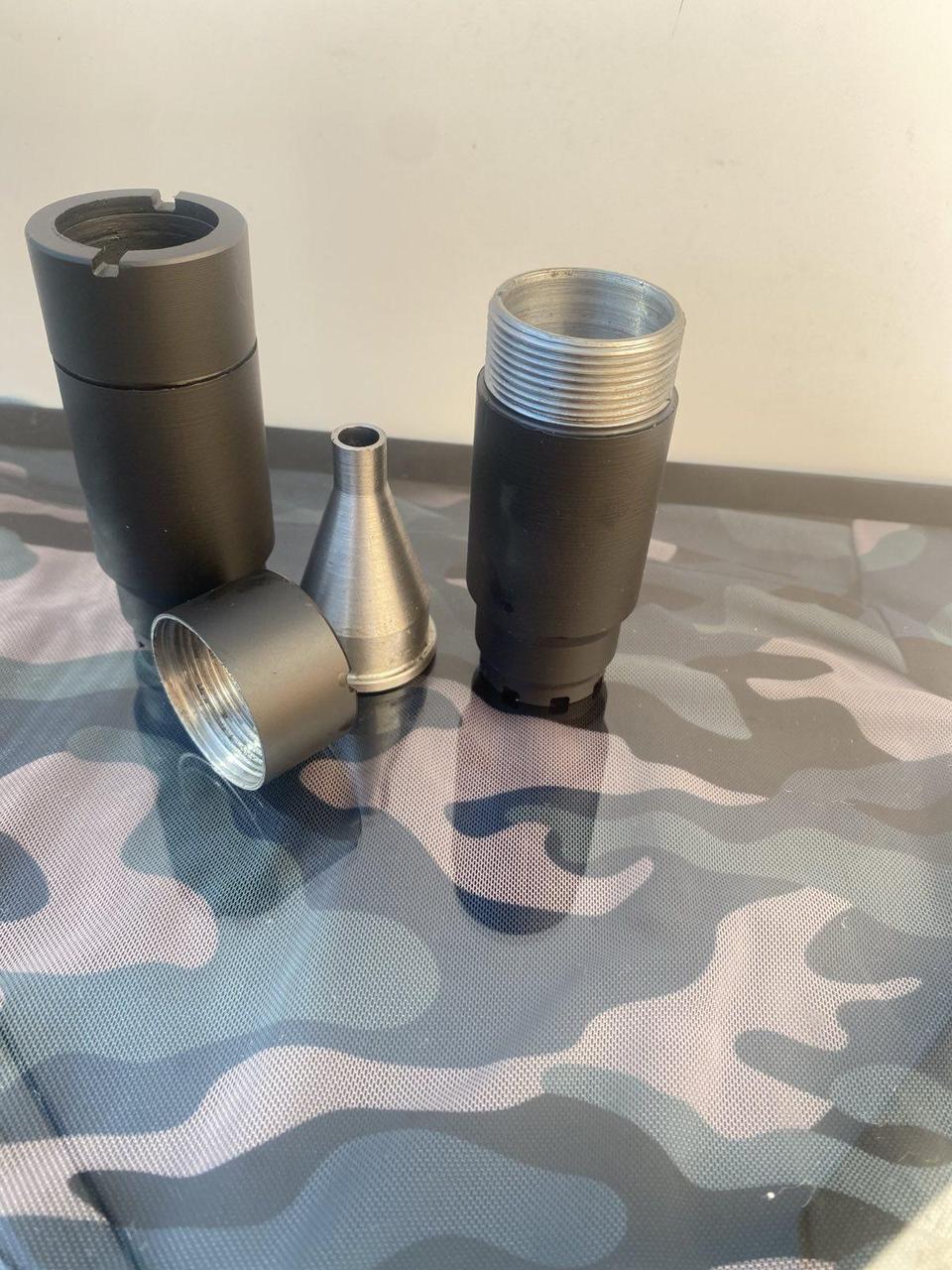 Полумягасник розбірний 7.62 (M14x1L) для АК-74,АКС-74,АК-74М чорний - Зображення 5