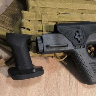 Короткий приклад для ПКМ + рукоядка велика чорний