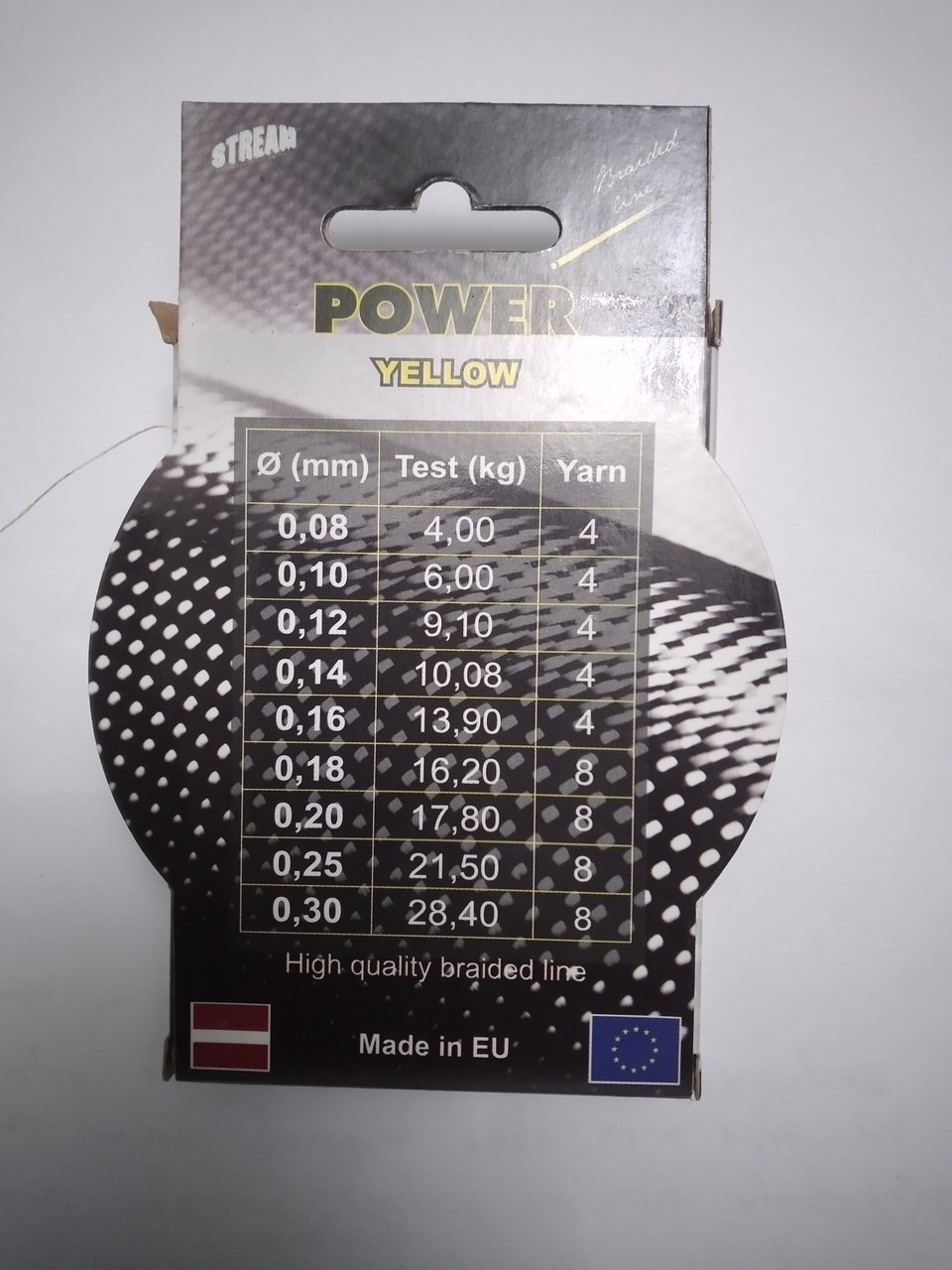 Шнур плетений 0.18 мм Stream Power Yellow 135 m - Зображення 3