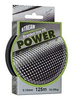 Шнур плетений 0.14 мм Stream Power Green 125 m 10 кг
