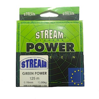 Шнур плетений 0.16 мм Stream Power Green, 125 m 13.9 кг