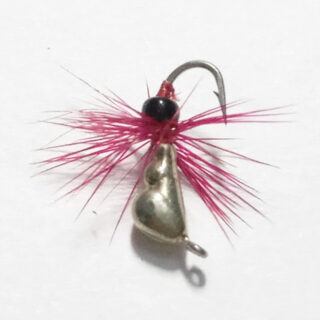 Мормишка вольфрам Stream Мураха з вушком 3,0 мм 0,40 гр. Sil c бісером і мухою