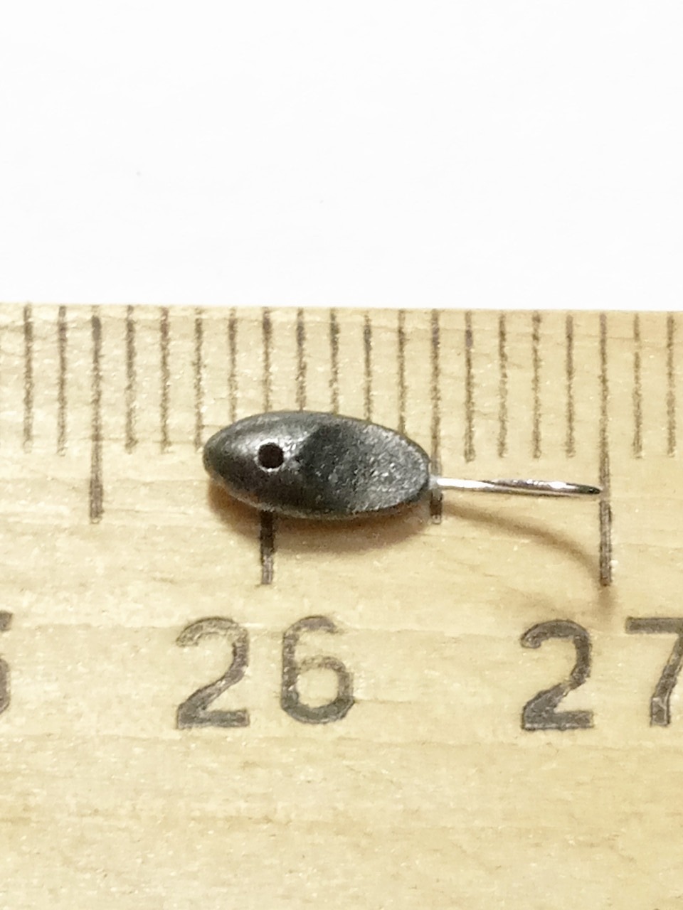 Мормишка вольфрам Stream Черевичок з отвором BN 3,0mm 0,40g - Зображення 2