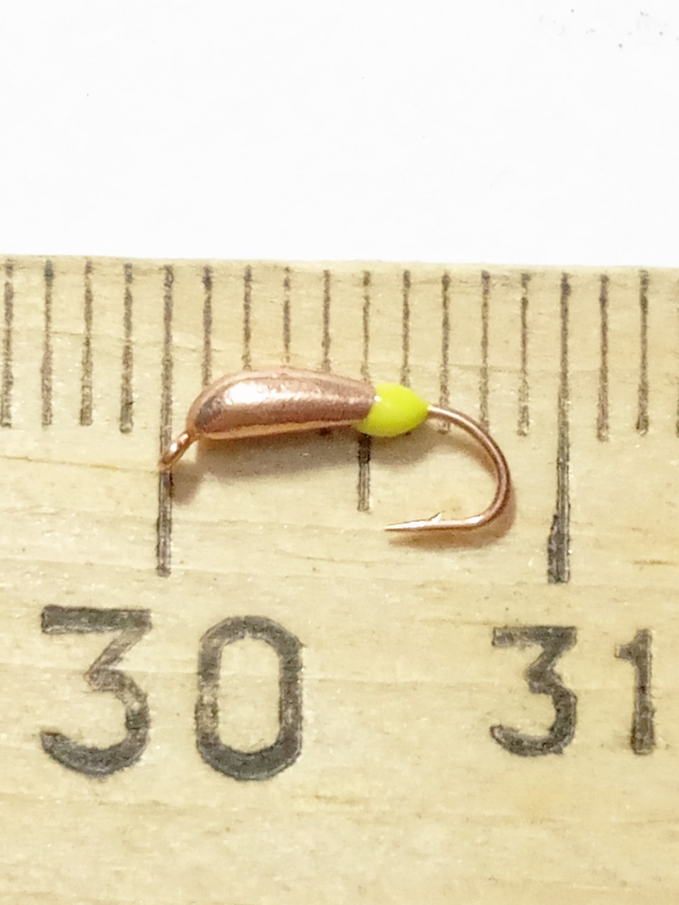 Мормишка вольфрам Stream Банан спортивний з вушком 2.0 mm 0.29 гр. Cu - Зображення 2