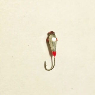 Мормишка Крапля з отвором гранована вольфрам Stream 3,0 мм 0.35 гр. Sil