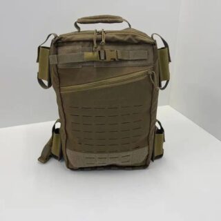 Тактичний медичний рюкзак з 4 контейнерами + 4 на торцях підсумки для турнікету Койот