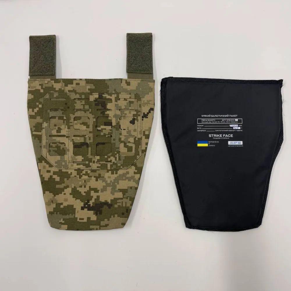 Захист паху 24х29 НВМПЕ 1А класу з системою Mоlle + Улітарний підсумок Піксель - Зображення 2