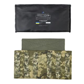 Захист попереку з балістичними пакетом 30×15 см 2 клас захисту Піксель