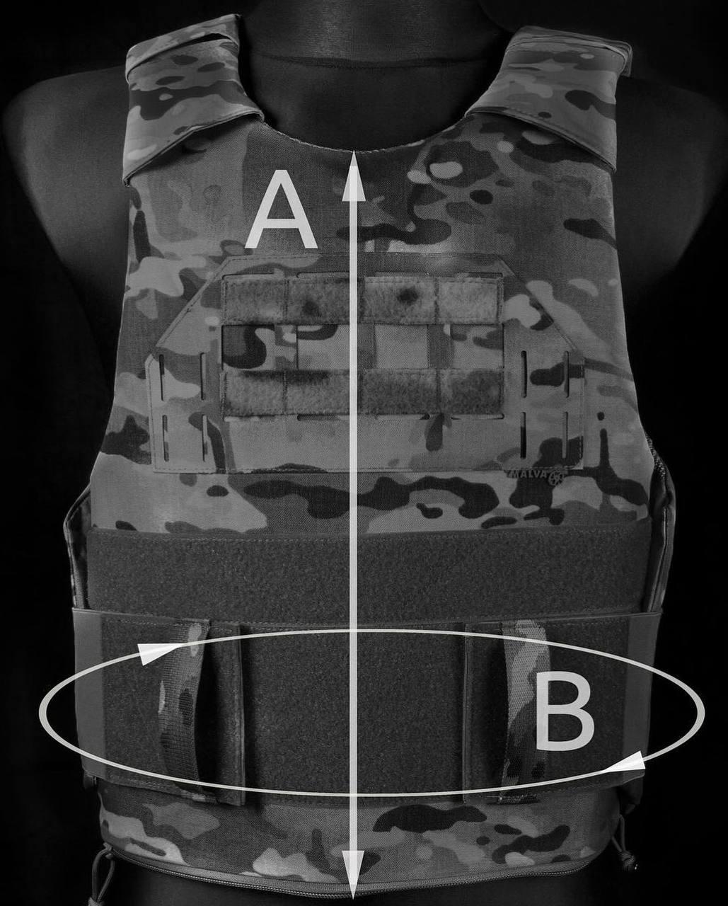 Жилет модульний S/M Cordura MultiCam® Original з балістичними пакетами : SLATE solutions/ Level NIJ III A ( - Зображення 2