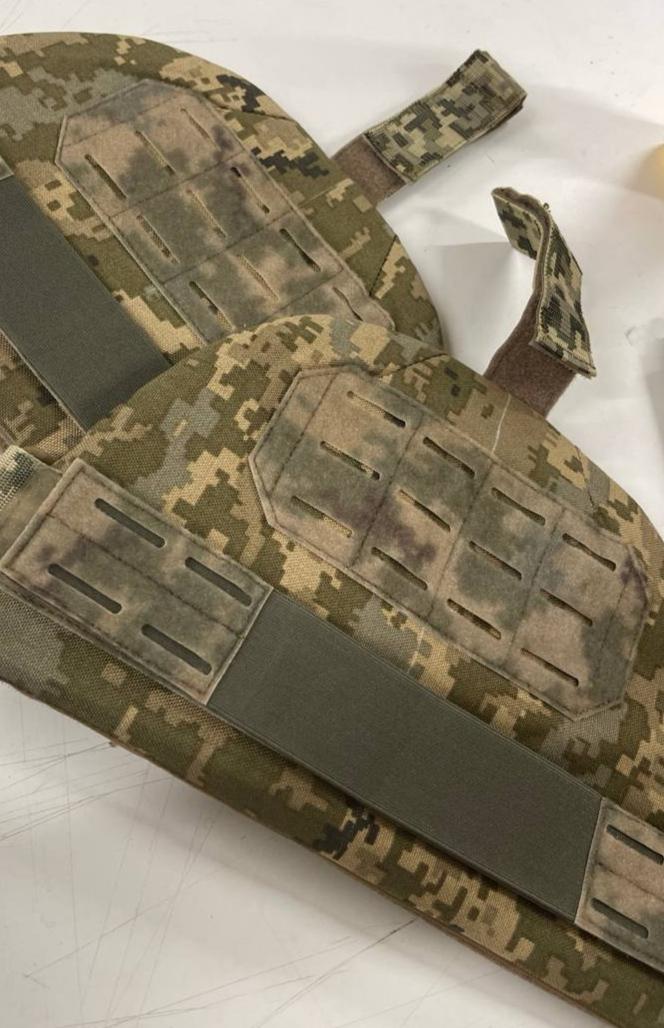 Плечовий захист з балістичними пакетами 2-го класу Піксель ММ14 STANAG 2920 v50=720 м/сек - Зображення 2