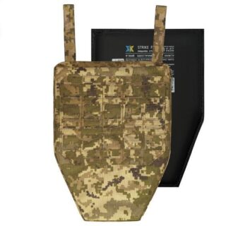 Захист паху з балістичним пакетом НВМПЕ 36x26 2-го класу захист Піксель
