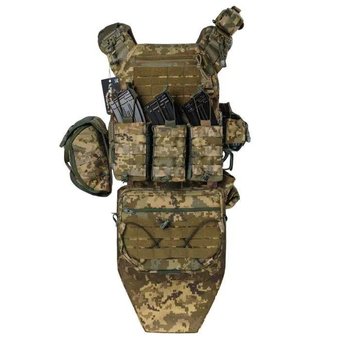 Захист паху з балістичним пакетом НВМПЕ 36x26 1-го класу + Напашник Піксель ММ14 - Зображення 4