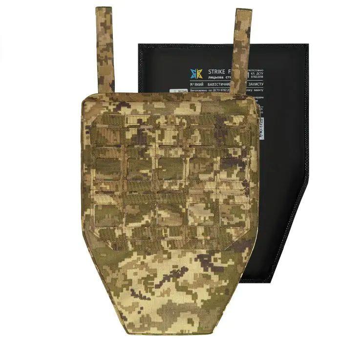 Захист паху з балістичним пакетом НВМПЕ 36x26 1-го класу + Напашник Піксель ММ14 - Зображення 7