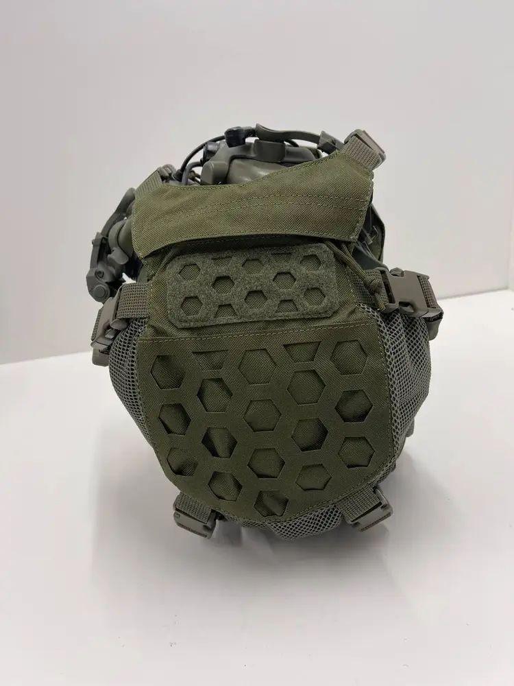 Штурмовий рюкзак 15л з кріпленням для шолома + 2 шт бокових підсумків Олива