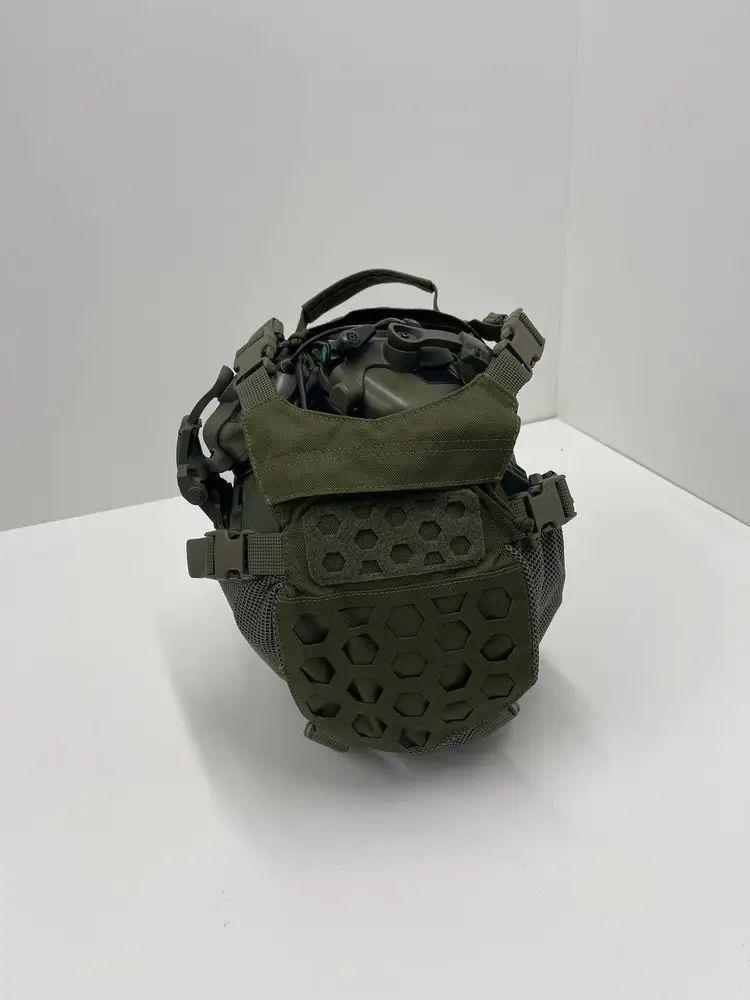 Штурмовий рюкзак 15л з кріпленням для шолома + 2 шт бокових підсумків Олива - Зображення 5