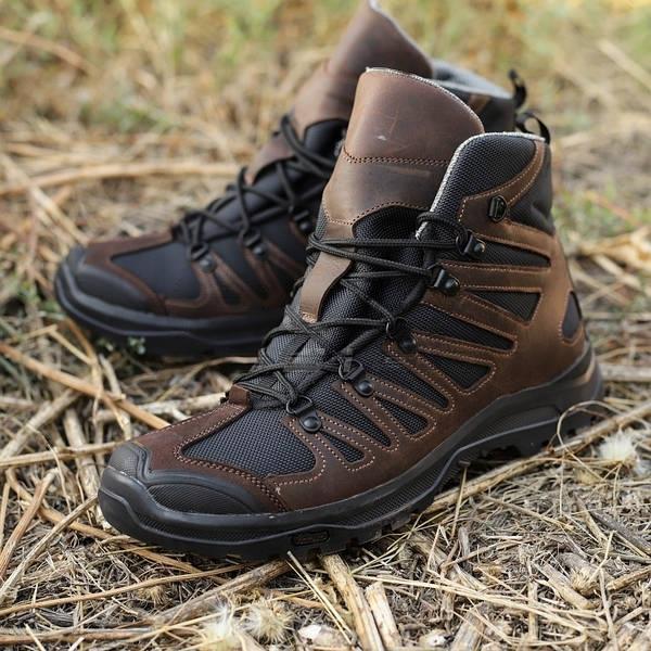 Черевики тактичні демісезонні 21-10°С Gore-tex коричневі - Зображення 4