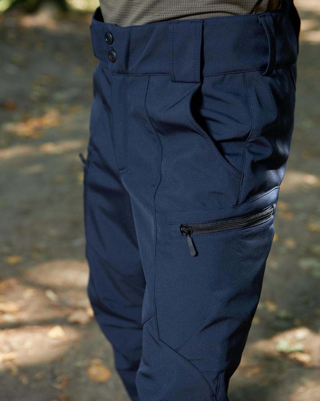 Штани Soft Shell Military темно-сині - Зображення 4
