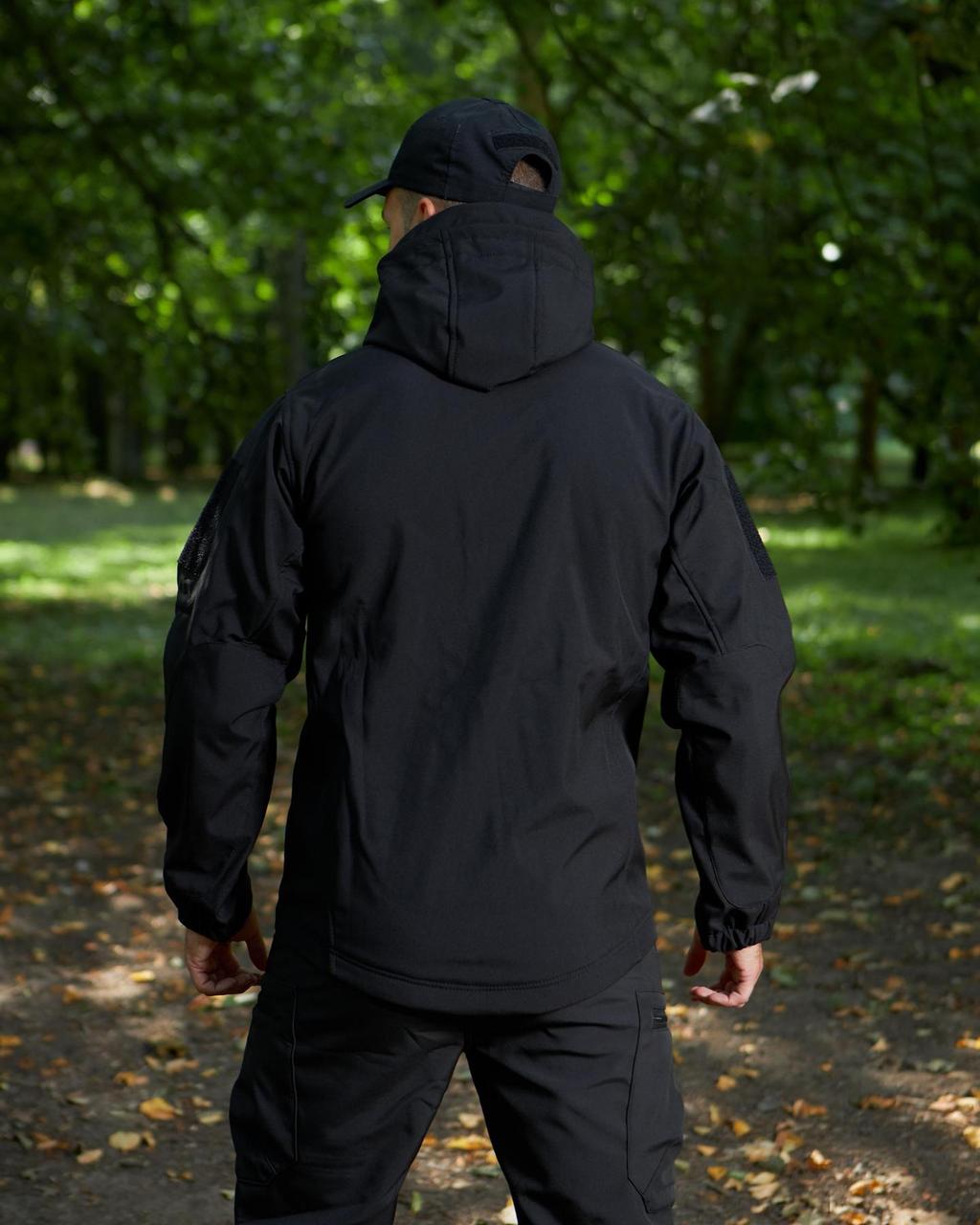 Куртка Soft Shell чорна Military - Зображення 6