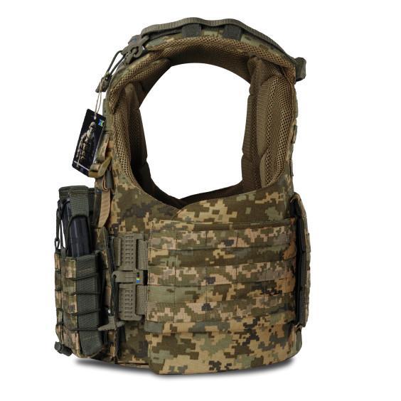 Плитоноска WARMOR Gen.4 зі збільшеною площею захисту Піксель + 4 підсумків - Зображення 2