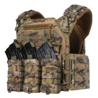 Плитоноска швидкого скидання WARMOR Gen.3 Pro Мультикам+ 3 підсумки.