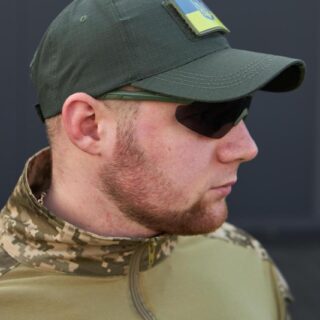 Бейсболка з велкро панеллю ріп-стоп, олива