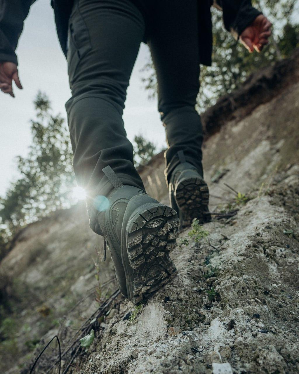 Тактичні демисезонні черевики Gore-Tex Висота 19 см Олива - Зображення 9