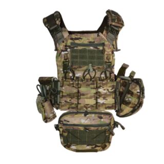 Плитоноска M-2XL обхват 95-135 см GEN.3 Cordura 1000D + 9 підсумків Мультикам