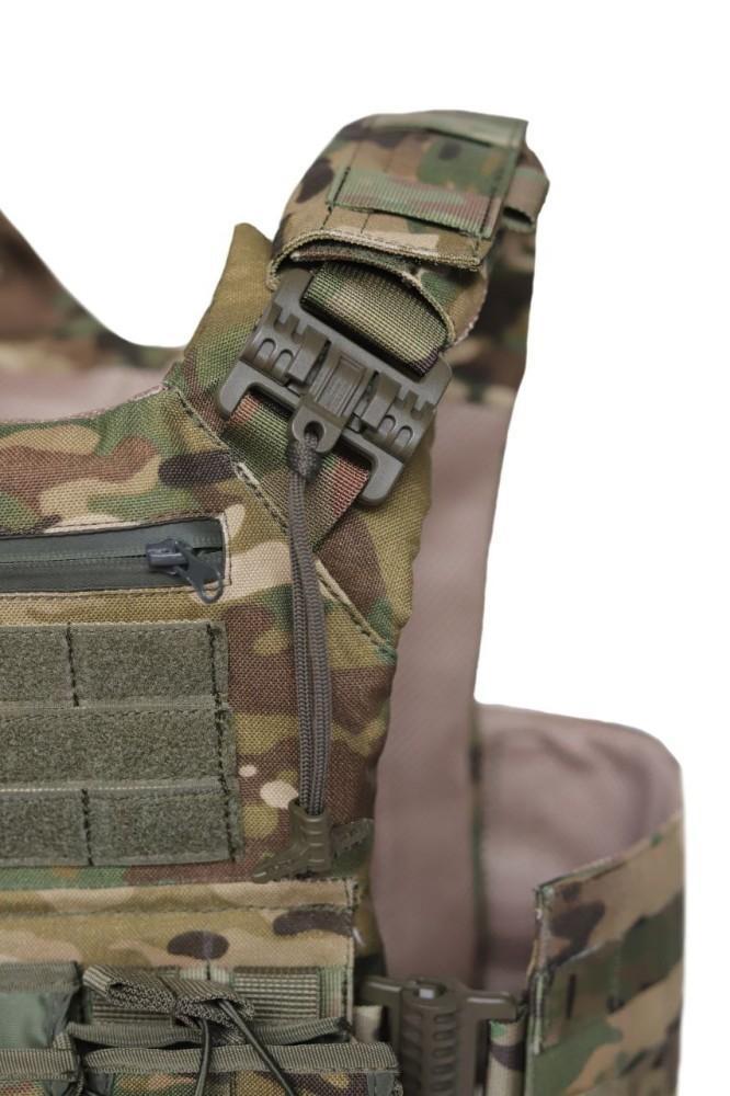 Плитоноска Cordura 1000D бокові кармани 15*20 см або 15*30 см + 3 підсумки Мультикам - Зображення 4