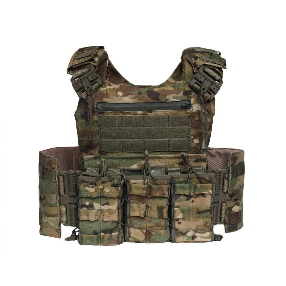 Плитоноска Cordura 1000D бокові кармани 15*20 см або 15*30 см + 3 підсумки Мультикам - Зображення 6