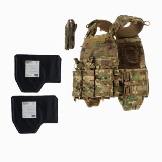 Плитоноска М7 PRO + балістичні пакети 2 класу S/M та 4 підсумка Мультикам