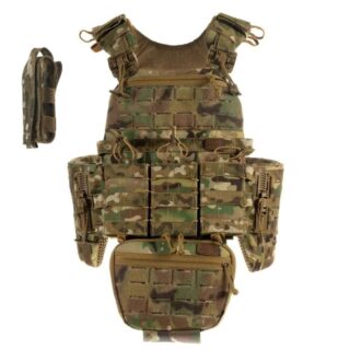 Плитоноска М7 PRO бокові кармани L/XL + 5 підсумків Мультикам