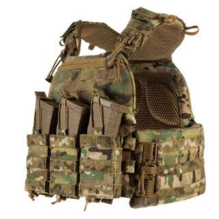 Плитоноска М7 PRO з боковими карманами (15*30 см., 15*20 см.) +3 підсумка Мультикам