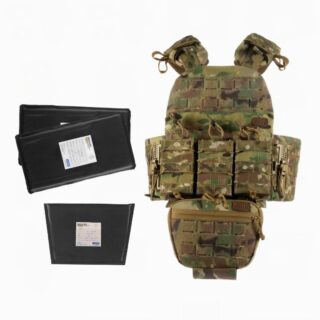 Плитоноска М7 Lite +4 підсумка та балістичні пакети 2 класу Мультикам