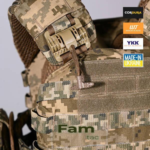 Плитоноска Fam-Tac М5 +7 підсумків Піксель - Зображення 9