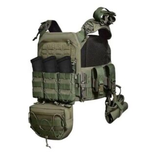 Комплект Плитоноска MPS М8 PRO 25*30 см + 9 підсумків Олива