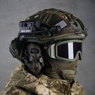 Комплект Каска Кевларова олива Fast ,Кріплення, Навушники Walker’s Razor Slim , Захисні Окуляри, Кавер