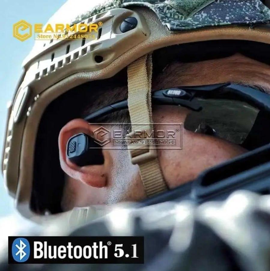 Активні Беруші для стрільби Bluetooth EARMOR M20T Клас захисту 82 дБ